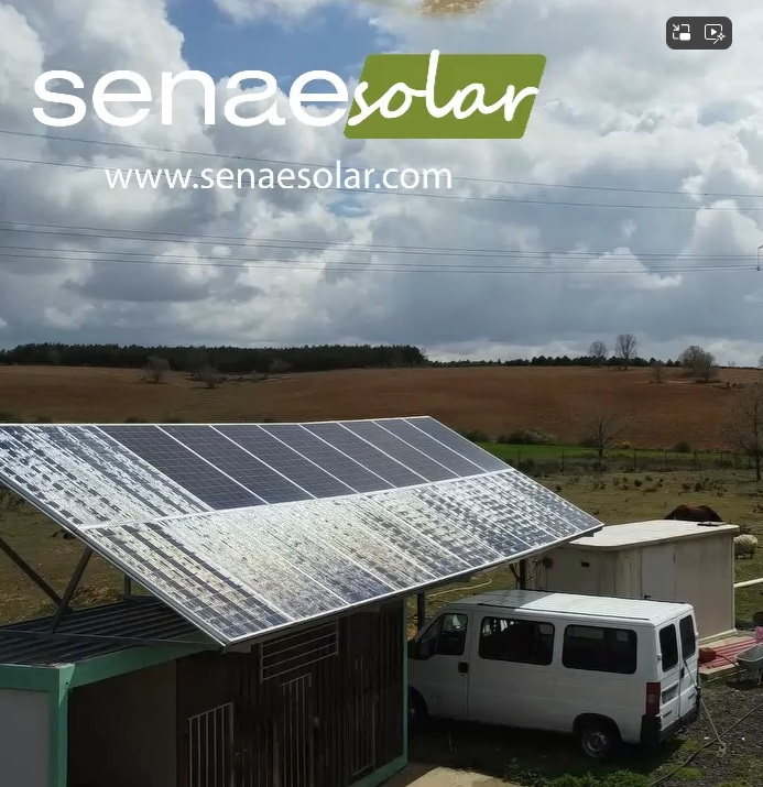 Instalación solar en finca rural